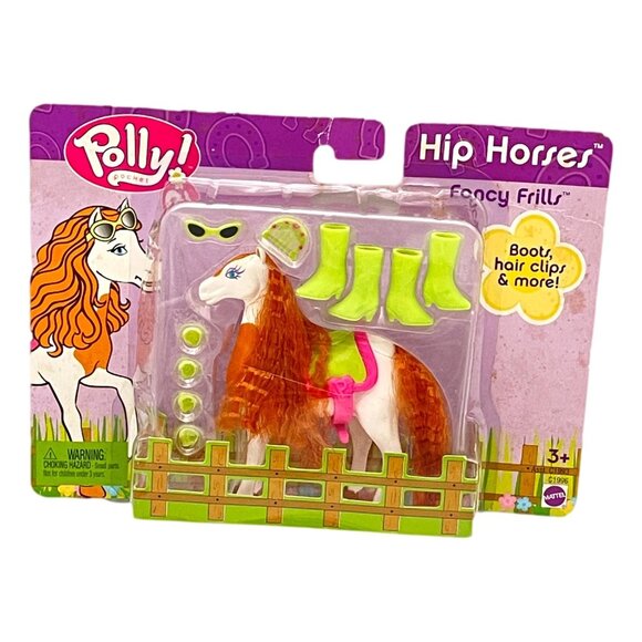 Vintage Polly Pocket Hip Horses Fancy Frills Red Mane Vintage 2003 New - Picture 1 of 4